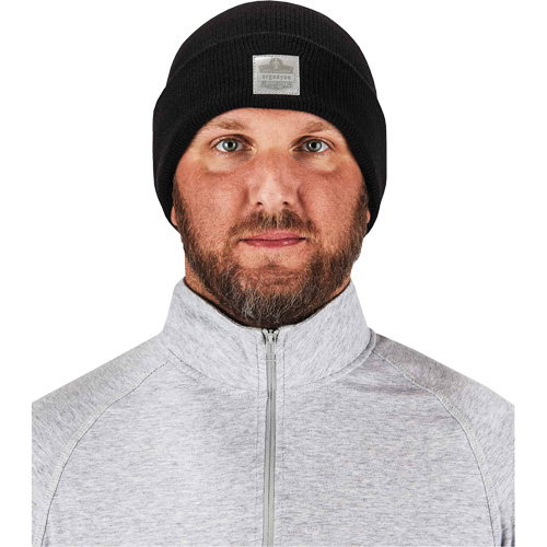 N-Ferno&reg; Rib Knit Beanie Hat, One Size, Black Distribution Jean Lapalme