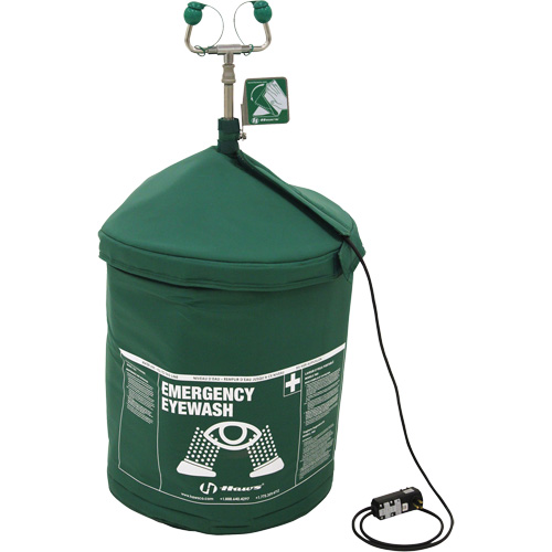 Douche oculaire d'urgence portative en mat&eacute;riau tremp&eacute;, Pressuris&eacute;, Capacit&eacute; 15 gal., Conformit&eacute; ANSI Z358.1 Distribution Jean Lapalme