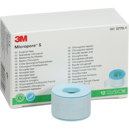 Micropore S Surgical Tape, Non-Medical, 16-1/2' L x 1" W Distribution Jean Lapalme