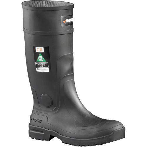Bottes antid&eacute;rapantes, Caoutchouc, Embout Acier, Pointure 9 Distribution Jean Lapalme