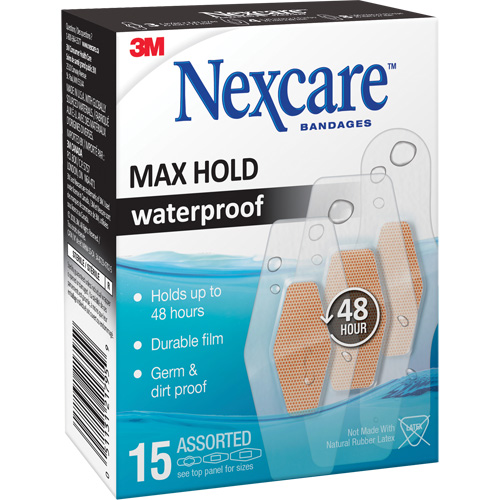 Pansements imperm&eacute;ables &agrave; tenue maximale Nexcare, Assorti, Plastique, St&eacute;rile Distribution Jean Lapalme