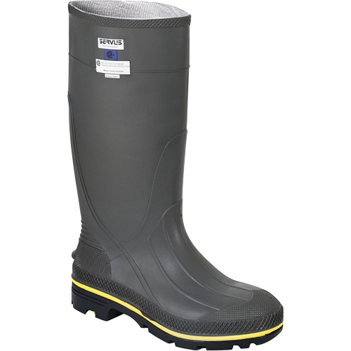 Bottes de s&eacute;curit&eacute; Pro, PVC, Embout Acier, Pointure 5 Distribution Jean Lapalme