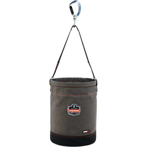 Arsenal&reg; 5940 Swiveling Carabiner Hoist Bucket, Canvas, 12.5" Dia. x 17" H, 150 lbs. Load Rating Distribution Jean Lapalme