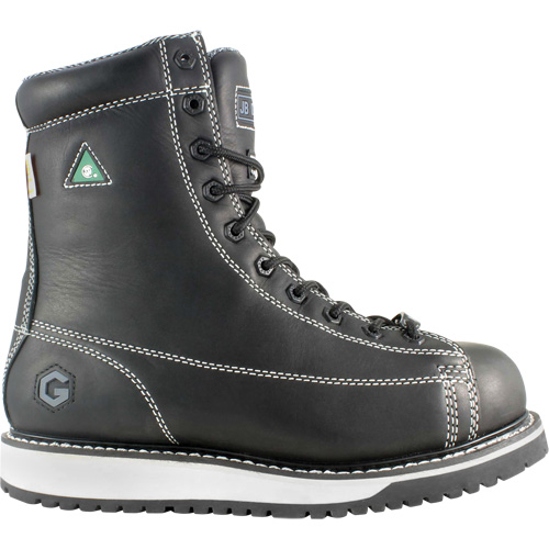 Bottes de travail pour monteur, Cuir, Embout Acier, Taille 7, Imperm&eacute;able Distribution Jean Lapalme