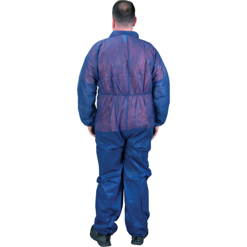Coveralls, Medium, Blue, Polypropylene Distribution Jean Lapalme