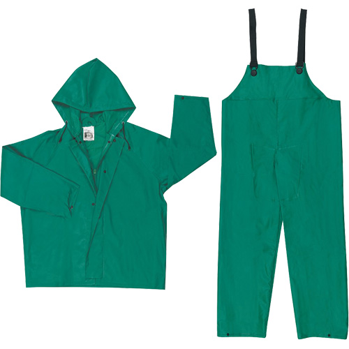 Dominator Limited Flammability Rain Suit, Large, Green Distribution Jean Lapalme