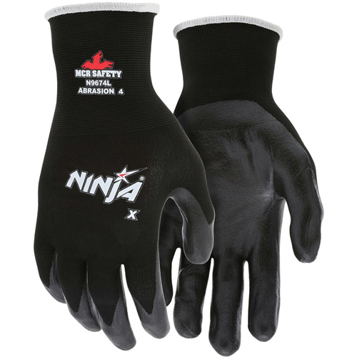Gants enduits Ninja, Grand, R&ecirc;vetement Bipolym&egrave;re, Calibre 15, Enveloppe en Nylon/Lycra Distribution Jean Lapalme