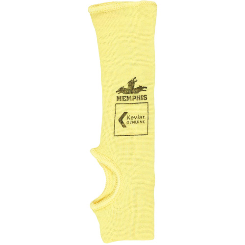 Manchon simple de s&eacute;curit&eacute; r&eacute;sistant &agrave; la coupure Cut Pro, Kevlar, 10", ASTM ANSI niveau A2, Jaune Distribution Jean Lapalme