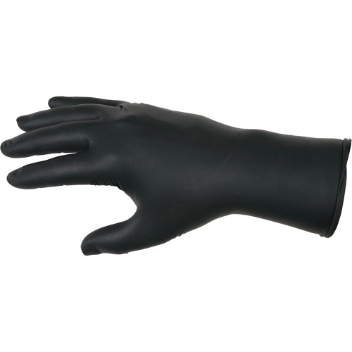 NitriShield Stealth Extra Disposable Gloves, Large, Nitrile, 6-mil, Powder-Free, Black Distribution Jean Lapalme
