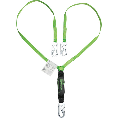 Miller&reg; HP Shock-Absorbing Lanyard, 6', Locking Snap Hook Center, Locking Snap Hook Leg Ends, Polyester Distribution Jean Lapalme