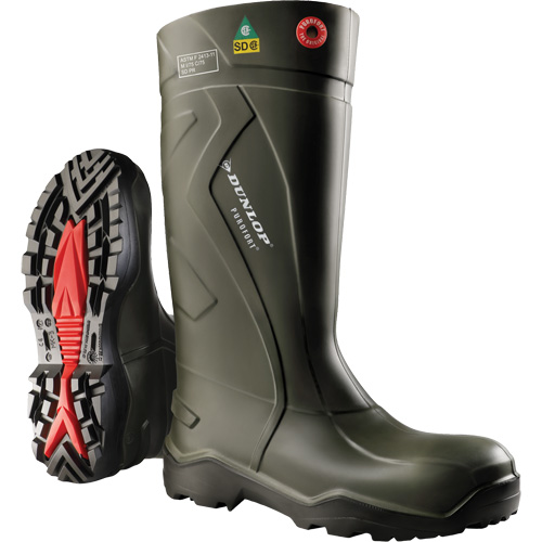 Purofort+&reg; Full Safety Boots, Purofort&reg;, Steel Toe, Size 7, Puncture Resistant Sole Distribution Jean Lapalme