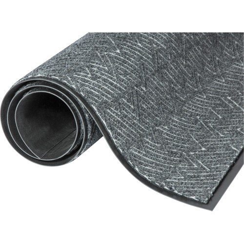 Triathlon Performance Entrance Mats, Wiper/Scraper, 4' x 6' x 7/16", Cool Grey Distribution Jean Lapalme