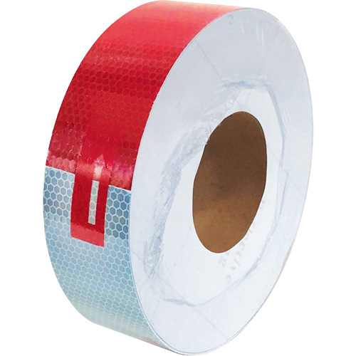 Conspicuity Tape, 2" W x 150' L, Red & White Distribution Jean Lapalme