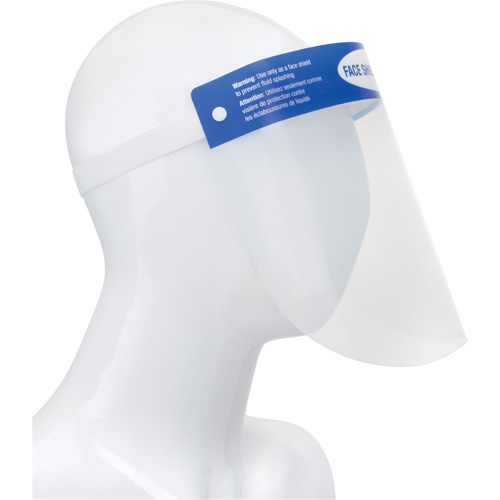 Disposable Faceshield with Head Gear, PET Distribution Jean Lapalme