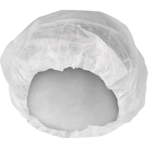 KleenGuard A10 Light-Duty Bouffant Caps, SMMMS, 21", White Distribution Jean Lapalme