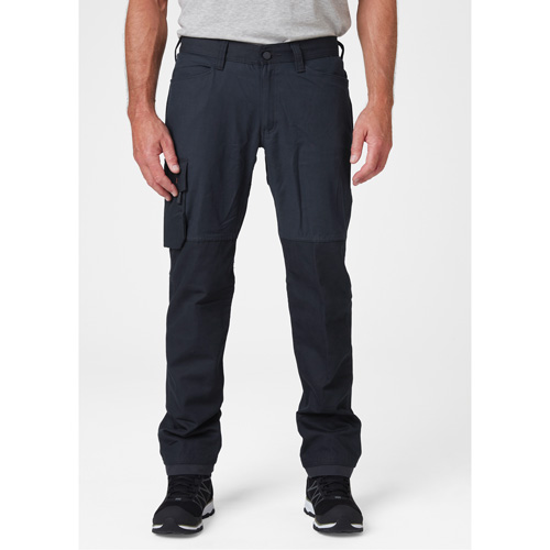 Pantalons d'entretien Oxford, Poly-coton, Bleu marin, Taille 30, Entrejambe 32 Distribution Jean Lapalme