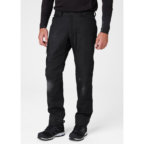 Pantalons d'entretien Oxford, Poly-coton, Noir, Taille 30, Entrejambe 32 Distribution Jean Lapalme