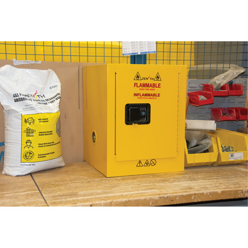 Flammable Storage Cabinet, 4 gal., 1 Door, 17" W x 22" H x 18" D Distribution Jean Lapalme