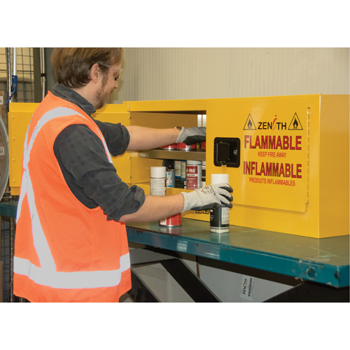 Flammable Storage Cabinet, 12 gal., 2 Door, 43" W x 18" H x 18" D Distribution Jean Lapalme