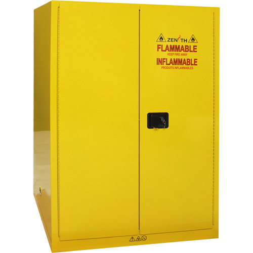 Flammable Storage Cabinet, 90 Gal., 2 Door, 43" W x 66" H x 34" D Distribution Jean Lapalme