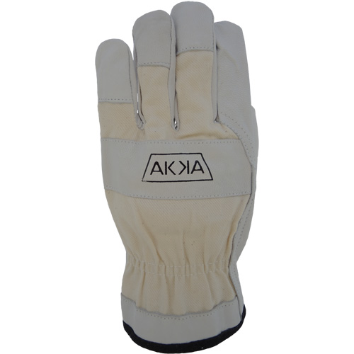 Gants de conducteur &agrave; dos en coton, Grand, Paume en Cuir fleur de ch&egrave;vre Distribution Jean Lapalme