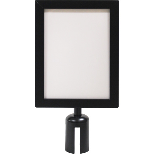Sign Frame for Crowd Control Post, Black Distribution Jean Lapalme