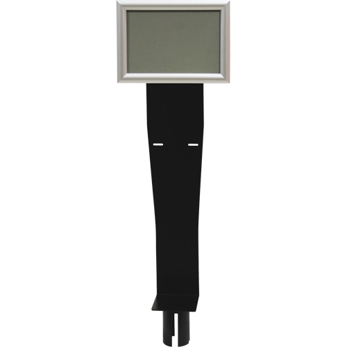 Sign & Dispenser Holder for Crowd Control Post, Black Distribution Jean Lapalme