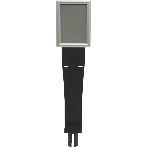 Sign & Dispenser Holder for Crowd Control Post, Black Distribution Jean Lapalme