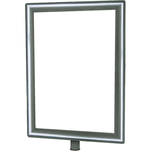 Heavy-Duty Vertical Sign Holder for Classic Posts, Polished Chrome Distribution Jean Lapalme