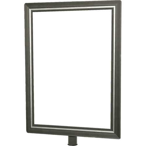 Heavy-Duty Vertical Sign Holder for Classic Posts, Satin Chrome Distribution Jean Lapalme