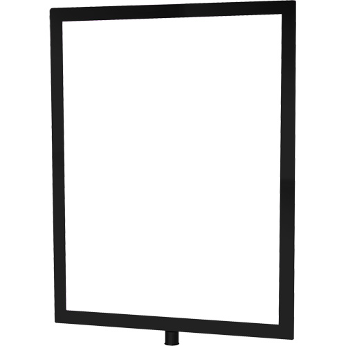 Heavy-Duty Vertical Sign Holder for Classic Posts, Black Distribution Jean Lapalme