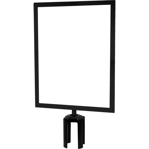 Heavy-Duty Horizontal Sign Holder with Tensabarrier&reg; Post Adapter, Black Distribution Jean Lapalme