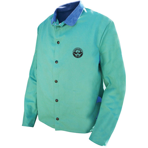 Veste de soudage Gander Brand Banox FR, Coton, Grand, Vert Distribution Jean Lapalme