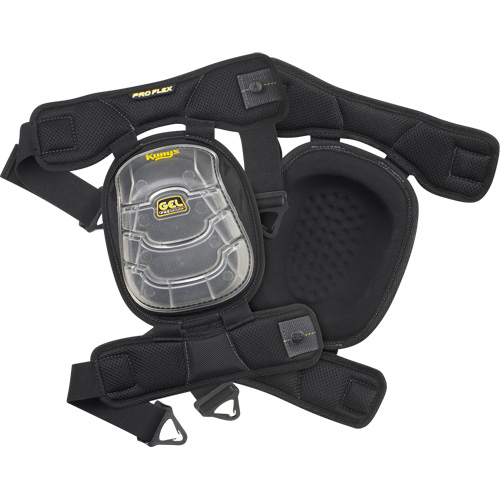 Gel-Tek Stabili-Cap Articulated Kneepads, Buckle Style, Plastic Caps, Gel Pads Distribution Jean Lapalme