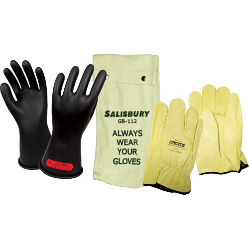 Salisbury  Electrical-Insulating Glove Kit, ASTM Class 0, Size 9, 11" L Distribution Jean Lapalme
