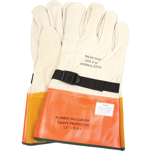 Gants de protection en cuir avec sangle, Taille 8, 12" lo Distribution Jean Lapalme