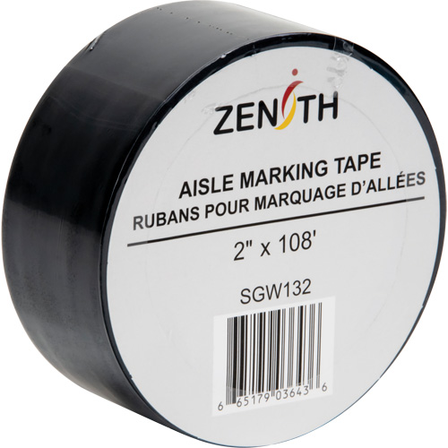 Ruban pour marquage d'all&eacute;es, 2" x 108', PVC, Noir Distribution Jean Lapalme