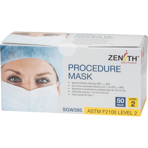 Disposable Procedure Face Masks, ASTM F2100 Level 2, Class 1 Distribution Jean Lapalme