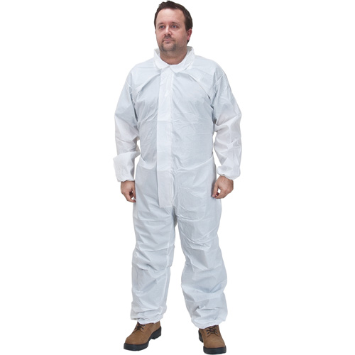 Premium Coveralls, 2X-Large, White, Microporous Distribution Jean Lapalme