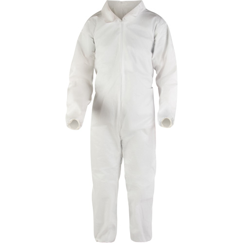 Premium Coveralls, Medium, White, Microporous Distribution Jean Lapalme
