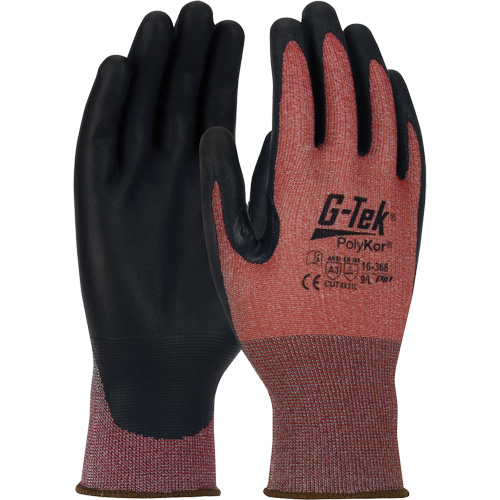 Gants r&eacute;sistants aux coupures G-Tek PolyKor X7 Neuroma, Petit, Calibre 18, Rev&ecirc;tement Polyur&eacute;thane, ASTM ANSI niveau A3/EN 388 niveau C Distribution Jean Lapalme