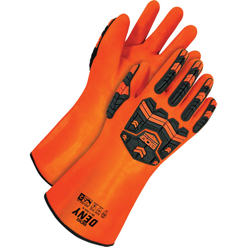 Gants r&eacute;sistants aux produits chimiques Deny, Taille 9, 14" lo, PVC, Doublure en Tissu &eacute;ponge Distribution Jean Lapalme