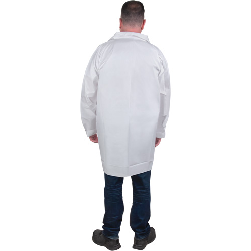 Protective Lab Coat, Microporous, White, 2X-Large Distribution Jean Lapalme