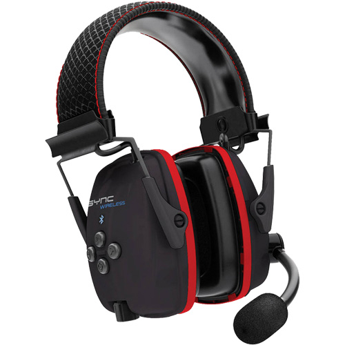 Wireless Hearing Protector Earmuffs with Bluetooth&reg; Audio, Headband Style, 25 dB Distribution Jean Lapalme