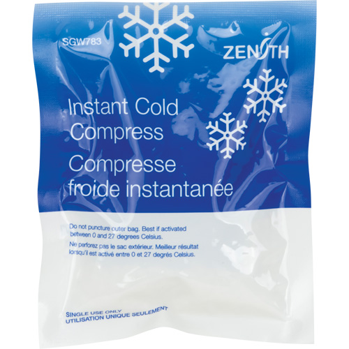 Instant Compress, Cold, Single Use, 5" x 6" Distribution Jean Lapalme