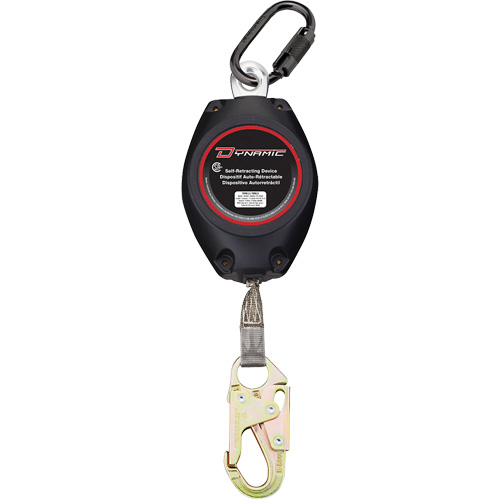 Dynamic Self-Retracting Lifeline, 20', Dyneema&reg;, Swivel Distribution Jean Lapalme