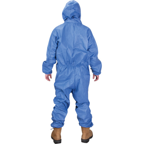 Hooded Coveralls, Large, Blue, SMS Distribution Jean Lapalme