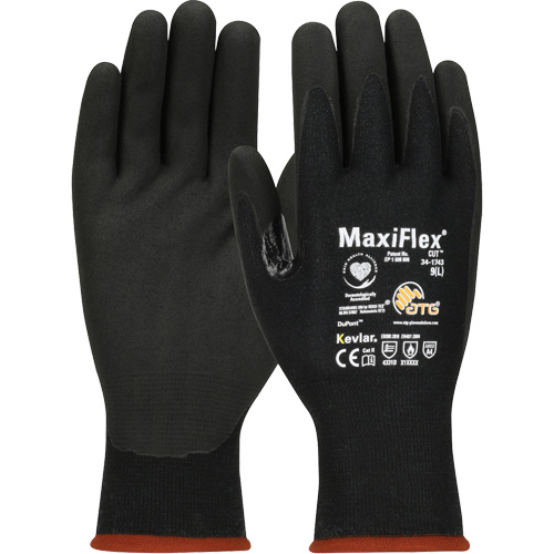 Gants compatibles avec les &eacute;crans tactiles ATG MaxiFlex Cut, T-petit, Calibre 15, Rev&ecirc;tement Mousse de nitrile, ASTM ANSI niveau A4/EN 388 niveau 3/EN 388 niveau D Distribution Jean Lapalme