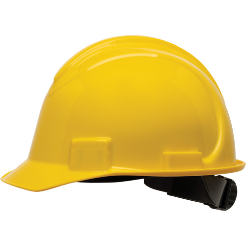 Casque de s&eacute;curit&eacute; &agrave; bord court North, R&eacute;pond aux normes CSA type 1, Suspension Rochet, Non ventil&eacute; Distribution Jean Lapalme
