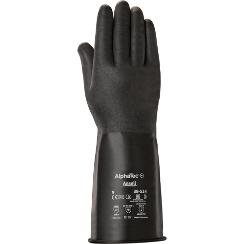Gants AlphaTec 38-514, Taille 7, 14" lo, Caoutchouc butyle, 14 mils Distribution Jean Lapalme